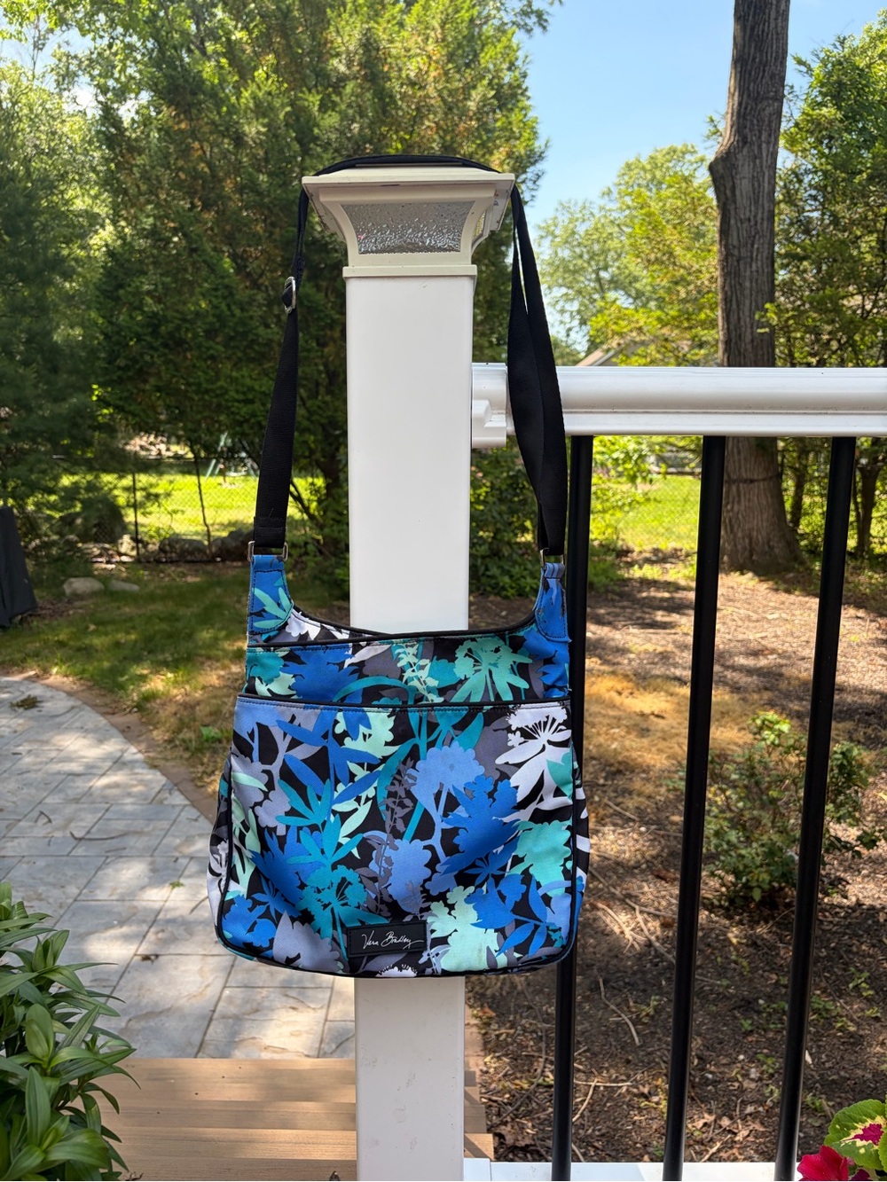 Vera Bradley Blue & Turquoise Floral Crossbody Bag